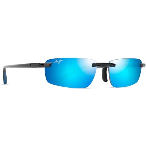 Polarized Rectangular Sunglasses , unisex, Sizes: 56 MM - Maui Jim - Modalova