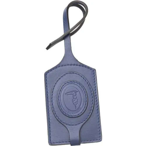 Mens Leather Keychain Accessories , unisex, Sizes: ONE SIZE - Trussardi - Modalova