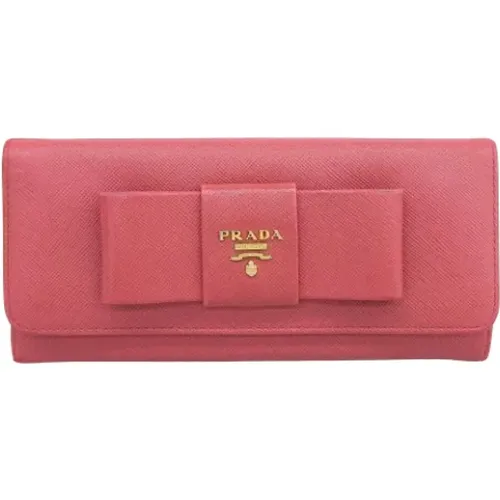 Pre-owned Leather wallets , female, Sizes: ONE SIZE - Prada Vintage - Modalova