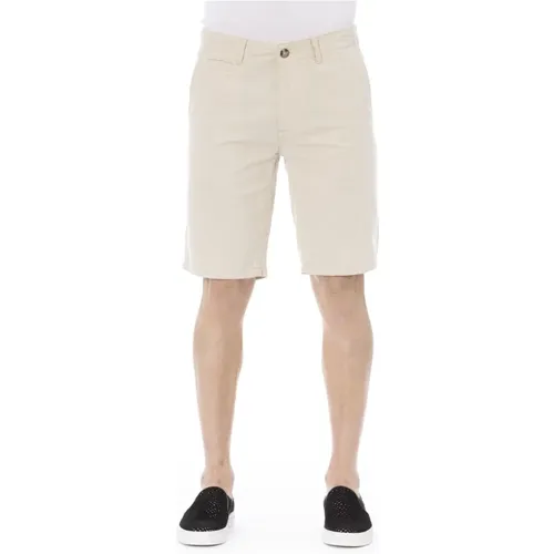 Bermuda Shorts mit Reißverschluss und Knopfverschluss - Baldinini - Modalova