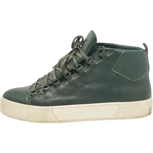 Pre-owned Leather sneakers , male, Sizes: 11 UK - Balenciaga Vintage - Modalova