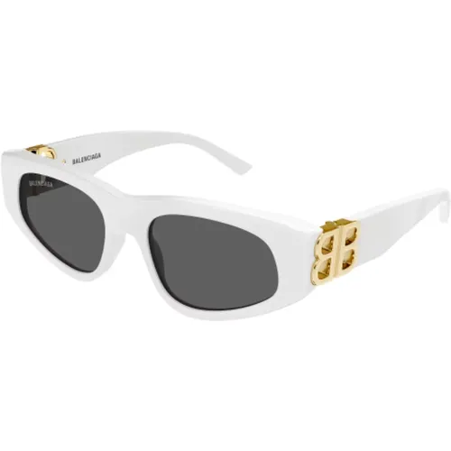 D-Frame Sunglasses with Grey Lenses , female, Sizes: 53 MM - Balenciaga - Modalova