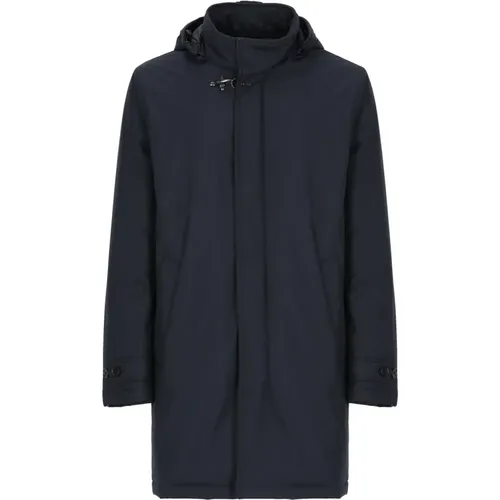 Padded Coat with Removable Hood , male, Sizes: S, L - Fay - Modalova