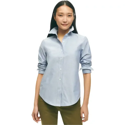 Klassisches Oxford-Button-Down-Hemd , Damen, Größe: S - Brooks Brothers - Modalova