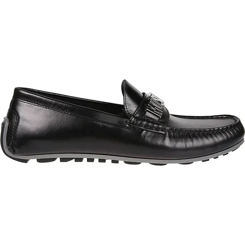 Classic Leather Loafers , male, Sizes: 6 UK, 8 UK, 10 UK, 7 UK - Moschino - Modalova