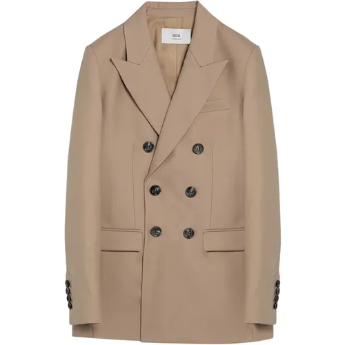 Doppelreihiger Blazer für moderne Frauen - Ami Paris - Modalova