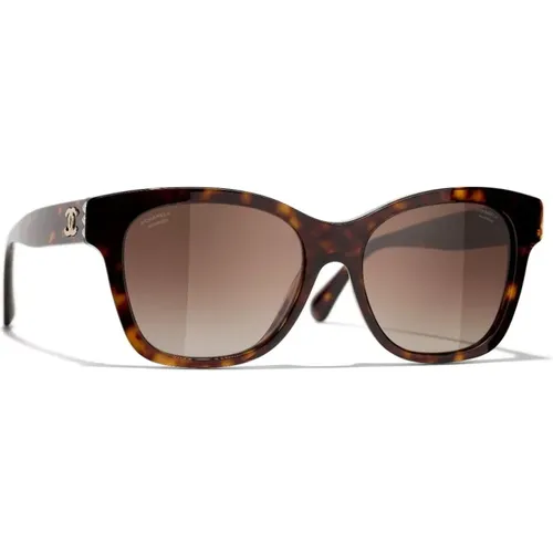 Hochwertige Quadratische Sonnenbrille , Damen, Größe: 54 MM - Chanel - Modalova