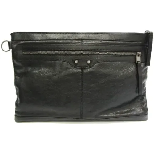 Pre-owned Leather clutches , female, Sizes: ONE SIZE - Balenciaga Vintage - Modalova