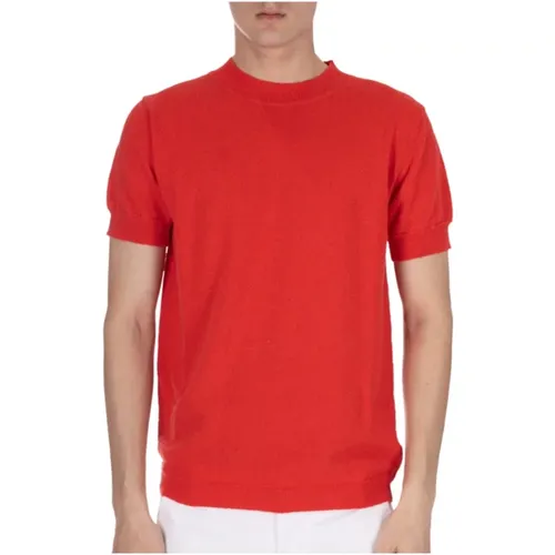Cotton Blend T-shirt Rasato Over Fit , male, Sizes: XL, S, L, M - Daniele Fiesoli - Modalova