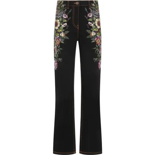 Floral Print Jeans , female, Sizes: W27 - ETRO - Modalova