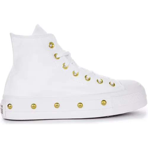 Gold Studded Lift Sneakers , female, Sizes: 4 UK, 6 1/2 UK, 3 1/2 UK, 8 UK, 4 1/2 UK, 6 UK - Converse - Modalova