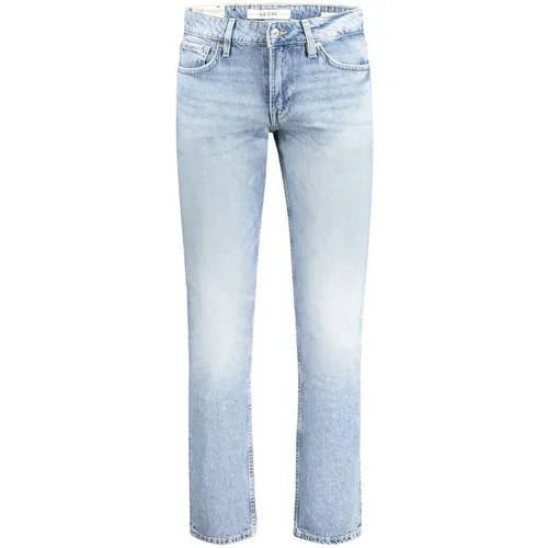 Hellblaue Baumwolljeans & Hose , Herren, Größe: W31 L32 - Guess - Modalova