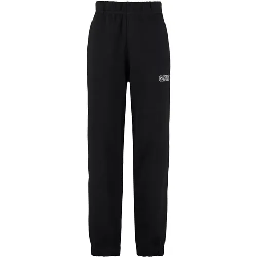 Logo Sweatpants aus Bio-Baumwolle , Damen, Größe: M - Ganni - Modalova