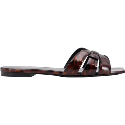 Sandalen aus Krokoleder , Damen, Größe: 36 EU - Saint Laurent - Modalova