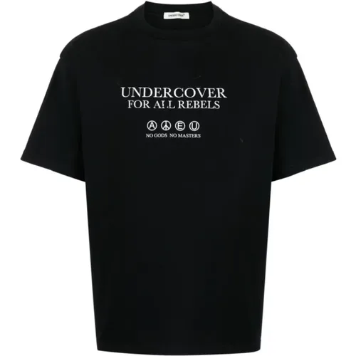 Schwarzes T-Shirt mit halben Ärmeln , Herren, Größe: XL - Undercover - Modalova