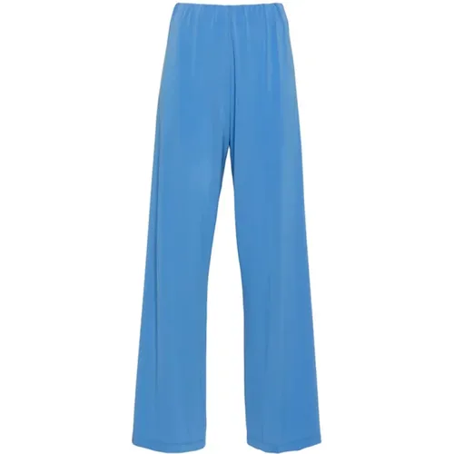 Blaue Jersey Straight Hose - Le Tricot Perugia - Modalova