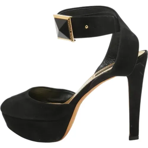 Pre-owned Suede heels , female, Sizes: 4 1/2 UK - Louis Vuitton Vintage - Modalova