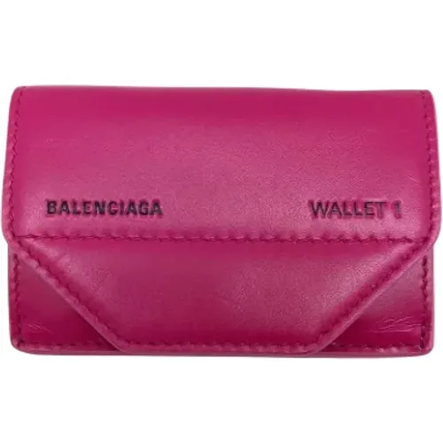 Pre-owned Leather wallets , female, Sizes: ONE SIZE - Balenciaga Vintage - Modalova