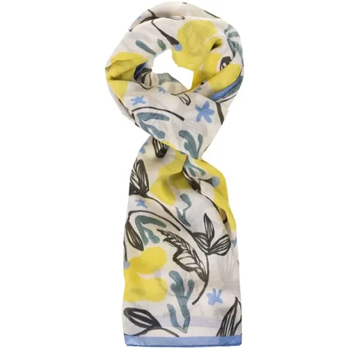 Silk Floral Leaf Scarf , female, Sizes: ONE SIZE - Paul Smith - Modalova