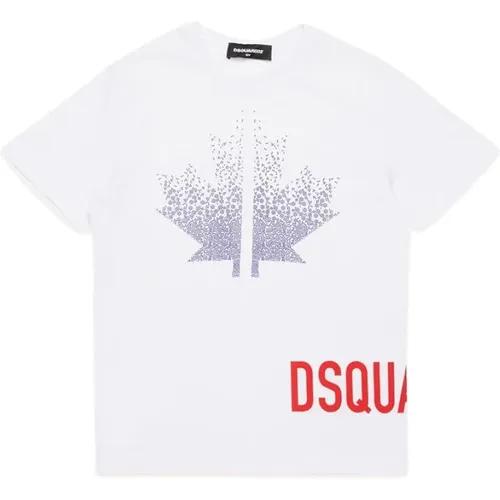 Bedrucktes Rundhals-T-Shirt - Dsquared2 - Modalova