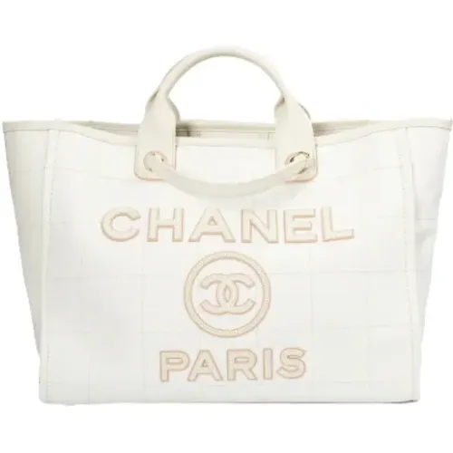 Pre-owned Cotton chanel-bags , female, Sizes: ONE SIZE - Chanel Vintage - Modalova