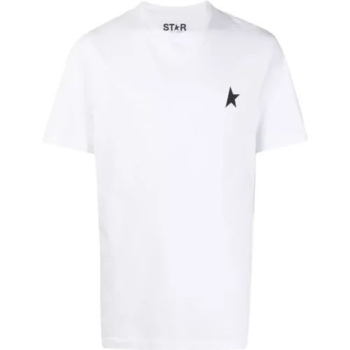 Star Logo T-shirt , male, Sizes: L, M, S, XL - Golden Goose - Modalova