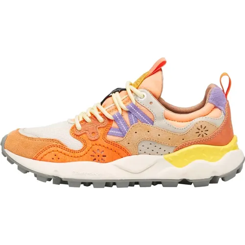 Suede and fabric sneakers Yamano 3 Woman , female, Sizes: 7 UK - Flower Mountain - Modalova