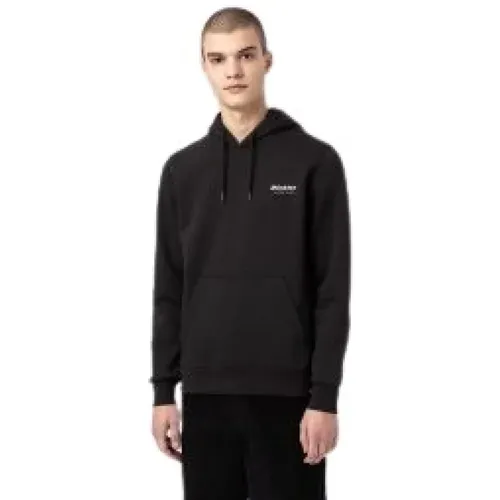 Camd Hoodie, Schwarzer Box Stil , Herren, Größe: L - Dickies - Modalova