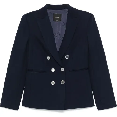 Blaue Eclipse Total Jacke , Damen, Größe: S - pinko - Modalova