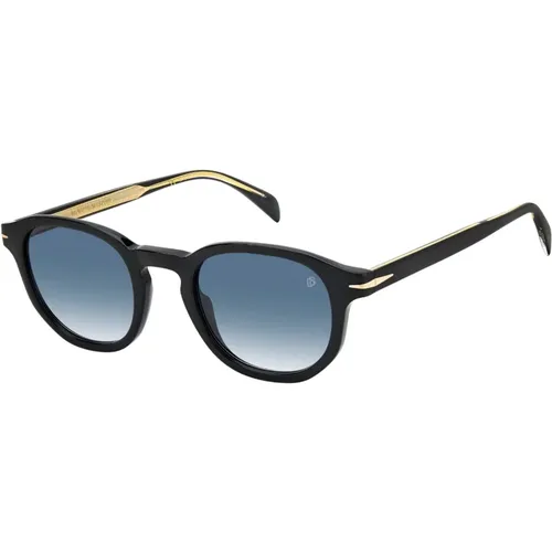 Blue Shaded Sunglasses,Grey Horn/Pink Sunglasses,David Beckham Sonnenbrille DB 1007/S,Db 1007/S Sunglasses,Stylische Sonnenbrille DB 1007/S - Eyewear by David Beckham - Modalova