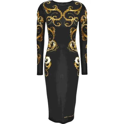 Kleider,Schwarzes Kleid mit ***cv - Versace Jeans Couture - Modalova