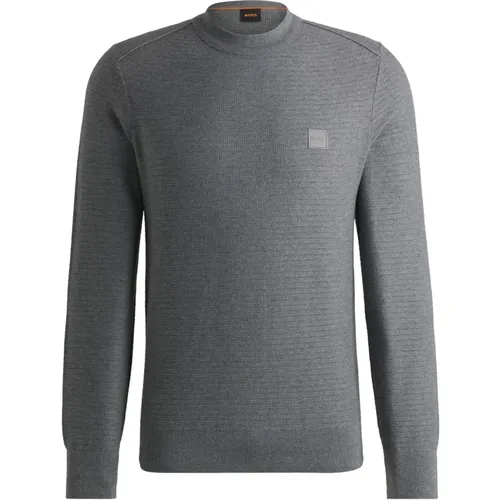 Anion_S Strick Logo Pullover , Herren, Größe: M - Boss Orange - Modalova