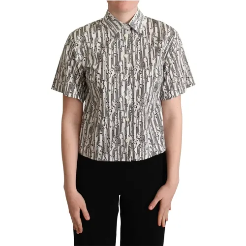 Short Sleeve Shirts , Damen, Größe: S - Dolce & Gabbana - Modalova