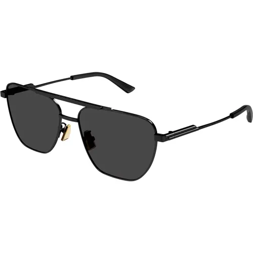 Schwarz/Graue Sonnenbrille Bv1236S , Herren, Größe: ONE Size - Bottega Veneta - Modalova