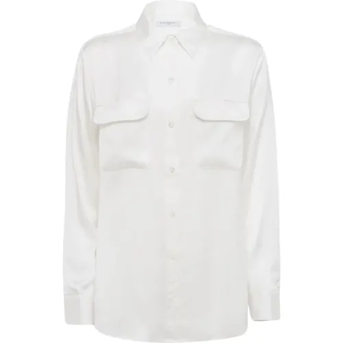 Long Sleeve Shirt with Patch Pockets , female, Sizes: M - Equipment - Modalova