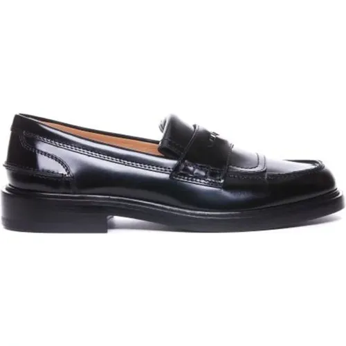 Schwarze Lederslipper Elegante Slip-On Schuhe - TOD'S - Modalova