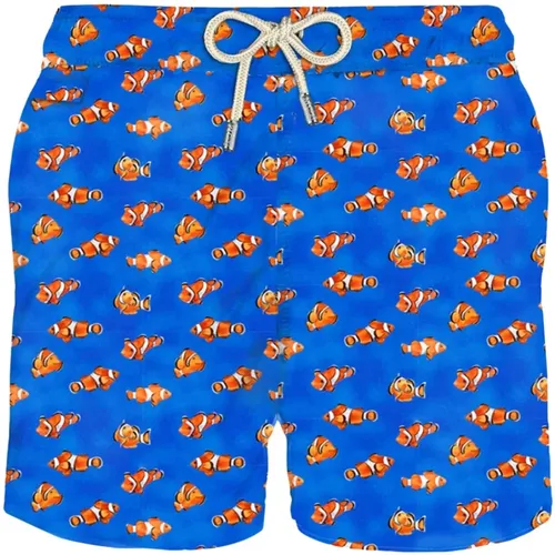 Fish Print Swim Shorts , male, Sizes: XL, L, M, 2XL - MC2 Saint Barth - Modalova