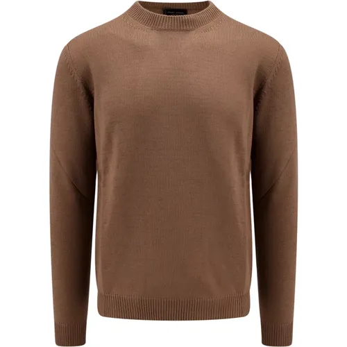 Merino Wool Sweater - Stylish and Warm , male, Sizes: 3XL, M, 2XL - Roberto Collina - Modalova