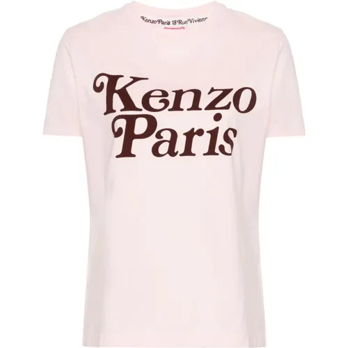 Verdy Logo T-Shirt,Hellrosa Logo Print T-Shirt - Kenzo - Modalova
