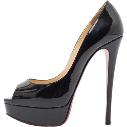 Pre-owned Leather heels , female, Sizes: 4 1/2 UK - Christian Louboutin Pre-owned - Modalova