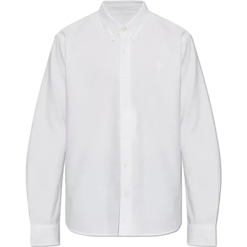 Shirt mit Logo , Herren, Größe: M - Ami Paris - Modalova