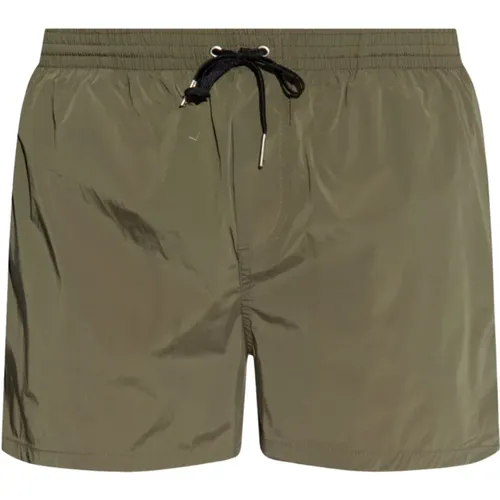 Military Swim Shorts , male, Sizes: XL, L - Dsquared2 - Modalova