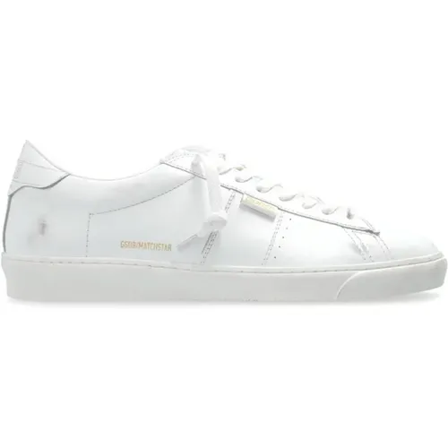 Leather Sneakers with Logo Detailing , male, Sizes: 11 UK, 9 UK, 5 UK, 7 UK, 8 UK - Golden Goose - Modalova