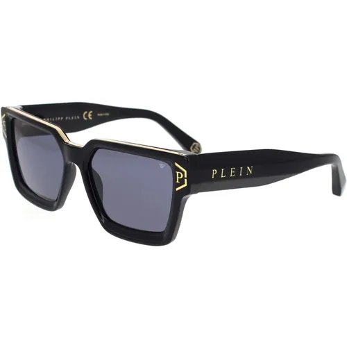 Luxury Rectangular Sunglasses with Unique Design , unisex, Sizes: 57 MM - Philipp Plein - Modalova