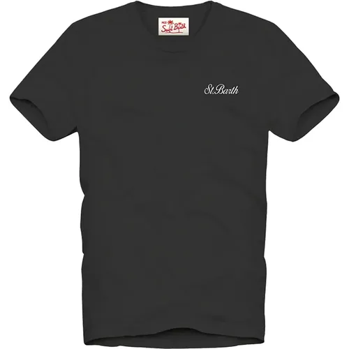Schwarze T-Shirts und Polos Kollektion , Herren, Größe: XL - MC2 Saint Barth - Modalova