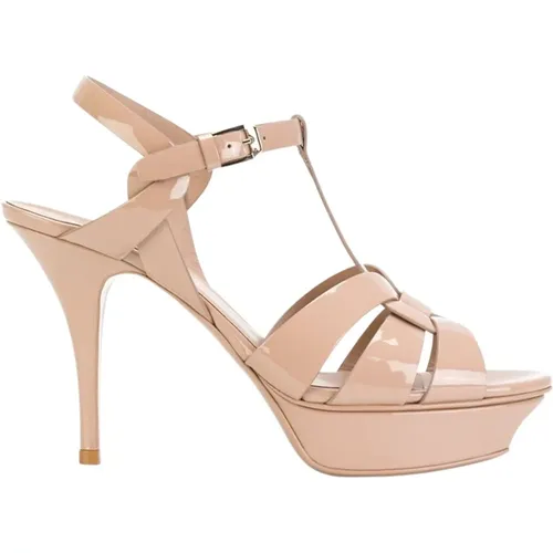 Nude Vernice High Heel Sandals , female, Sizes: 8 UK - Saint Laurent - Modalova