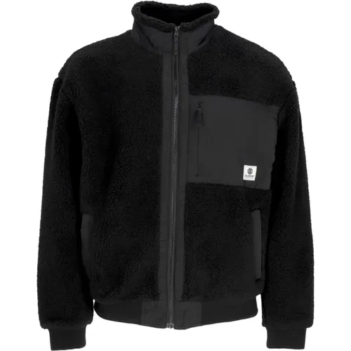 Sherpa Jacke Schwarz , Herren, Größe: L - Element - Modalova