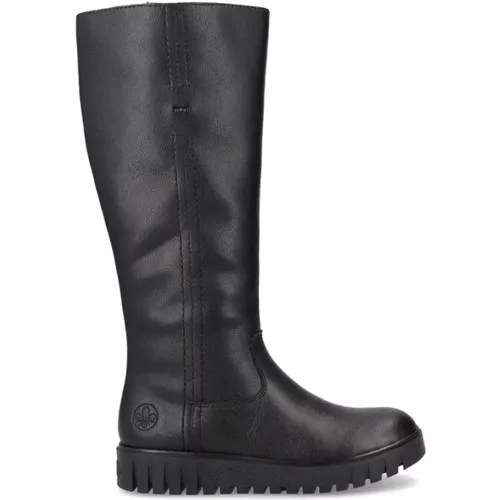 Schwarze Geschlossene Stiefeletten Damen - Rieker - Modalova