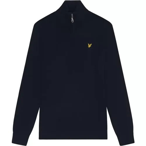 Quarter Zip Merino Cotton Jumper , male, Sizes: L, M, XL, 2XL - Lyle & Scott - Modalova