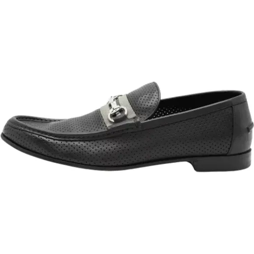 Pre-owned Leather flats , male, Sizes: 8 1/2 UK - Gucci Vintage - Modalova